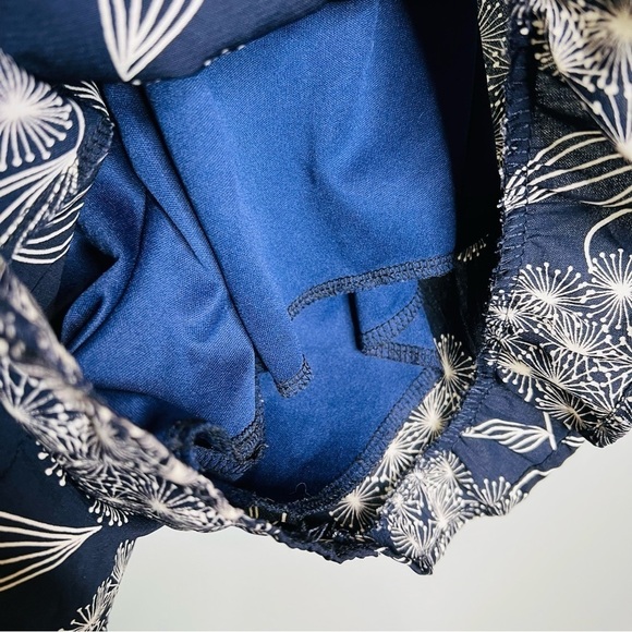 Sage Navy Ruffle 3/4 Sleeve Romper - Picture 6 of 6